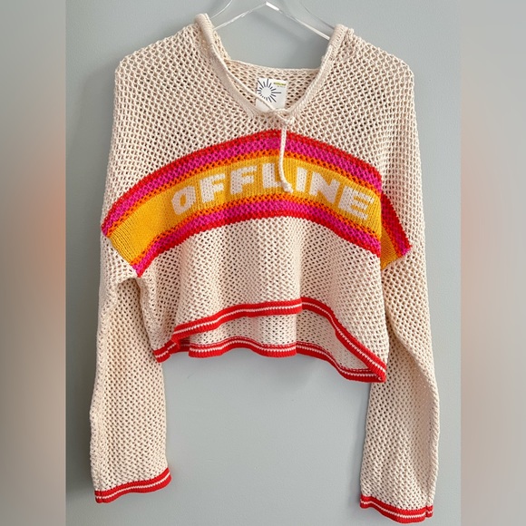 ❌Offline by Aerie Crochet Sweater & Shorts Set Size Medium - Picture 3 of 16